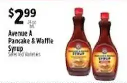 Pioneer Supermarkets Avenue A Pancake & Waffle Syrup offer
