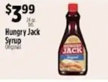 Pioneer Supermarkets Hungry Jack Syrup offer