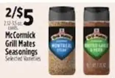 Pioneer Supermarkets McCormick Grill Mates Seasonings offer