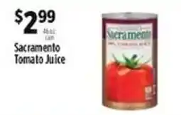 Pioneer Supermarkets Sacramento tomato juice offer