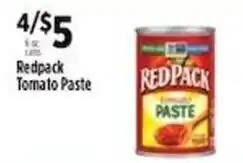 Pioneer Supermarkets Redpack tomato paste offer
