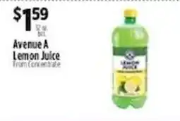 Pioneer Supermarkets Avenue A Lemon Juice offer