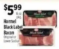 Pioneer Supermarkets Hormel black label bacon offer