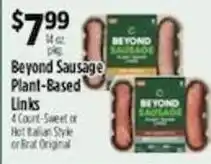 Pioneer Supermarkets Beyond Sausage Plant-Based Links offer