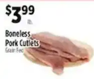 Pioneer Supermarkets Boneless Pork Cutlets offer
