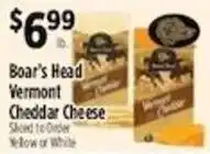 Pioneer Supermarkets Boar's Head Vermont Cheddar Cheese offer