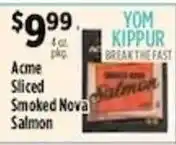 Pioneer Supermarkets Acme Sliced Smoked Nova Salmon offer