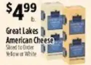 Pioneer Supermarkets Great Lakes American Cheese offer