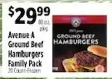 Pioneer Supermarkets Avenue A Ground Beef Hamburgers offer