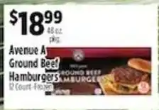 Pioneer Supermarkets Avenue A Ground Beef Hamburgers offer