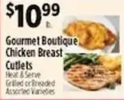 Pioneer Supermarkets Gourmet Boutique Chicken Breast Cutlets offer