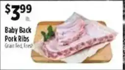 Pioneer Supermarkets Baby Back Pork Ribs offer
