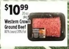 Pioneer Supermarkets Western Crown ground beef offer