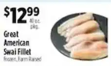 Pioneer Supermarkets Great American Swai fillet offer
