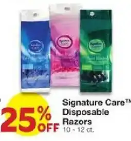 United Supermarkets Signature Care Disposable Razors offer