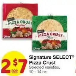 United Supermarkets Signature Select Pizza Crust offer
