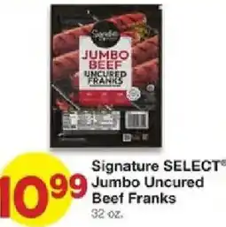 United Supermarkets Signature SELECT Jumbo Uncured Beef Franks offer