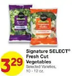 United Supermarkets Signature Select Fresh Cut Vegetables offer