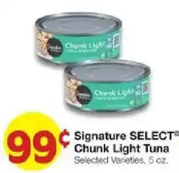 United Supermarkets Signature Select Chunk Light Tuna offer