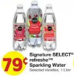 United Supermarkets Signature SELECT refreshé Sparkling Water offer