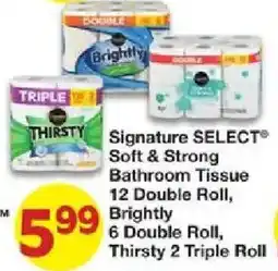 United Supermarkets Signature Select Soft & Strong Bathroom Tissue offer