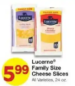 United Supermarkets Lucerne family size cheese slices offer