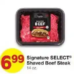 United Supermarkets Signature SELECT Shaved Beef Steak offer