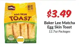Woodman's Baker Lee Matcha Egg Skin Toast offer