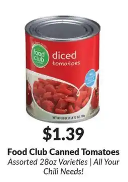Woodman's Food Club Canned Tomatoes offer