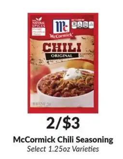 Woodman's McCormick Chili Seasoning offer