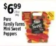 Pioneer Supermarkets Pero Family Farms Mini Sweet Peppers offer