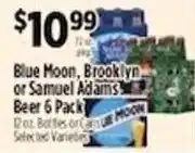 Pioneer Supermarkets Blue Moon or Samuel Adams Beer offer