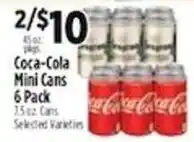 Pioneer Supermarkets Coca-Cola Mini Cans offer