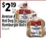 Pioneer Supermarkets Avenue A Hot Dog Or Hamburger Rolls offer