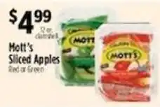 Pioneer Supermarkets Mott's Sliced Apples offer