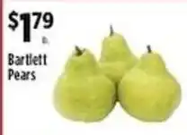 Pioneer Supermarkets Bartlett Pears offer