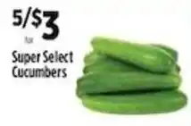 Pioneer Supermarkets Super Select Cucumbers offer