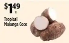 Pioneer Supermarkets Tropical Malanga Coco offer