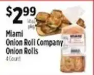 Pioneer Supermarkets Miami Onion Roll Company Onion Rolls offer