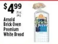 Pioneer Supermarkets Arnold Brick Oven Premium White Bread offer