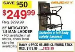 Dunham's Sports Muddy 22' Mitigator 1.5 Man Ladder offer