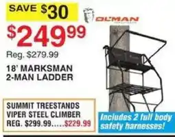 Dunham's Sports Olman 18' Marksman 2-Man Ladder offer