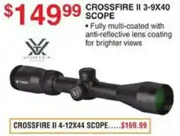 Dunham's Sports Vortex Crossfire II 3-9x40 Scope offer