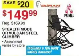 Dunham's Sports Olman Stealth Mode or Vulcan Steel Climber offer