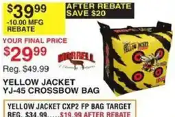 Dunham's Sports Yellow Jacket YJ-45 Crossbow Bag offer