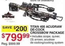 Dunham's Sports Wickridge Titan 400 Acudraw De-cock Crossbow Package offer