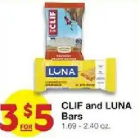 Clif and Luna Bars