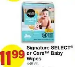 United Supermarkets Signature Select Baby Wipes offer
