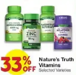 United Supermarkets Nature's Truth Vitamins offer