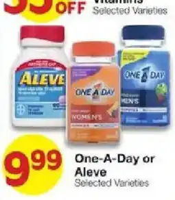 United Supermarkets One-A-Day or Aleve offer